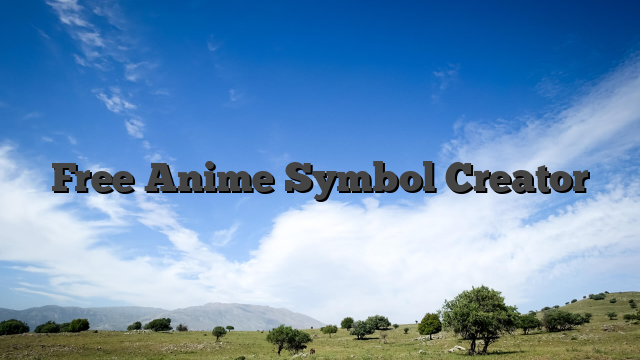 Free Anime Symbol Creator