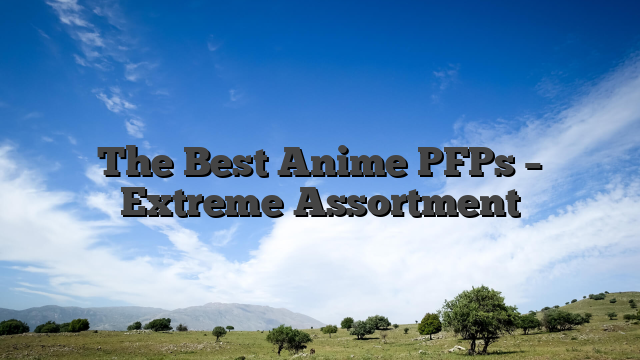 The Best Anime PFPs – Extreme Assortment