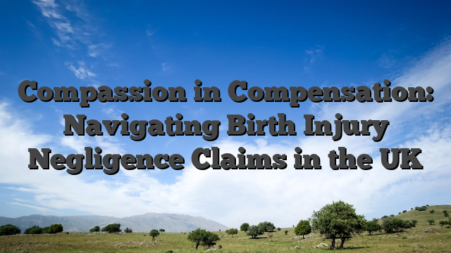 Compassion in Compensation: Navigating Birth Injury Negligence Claims in the UK