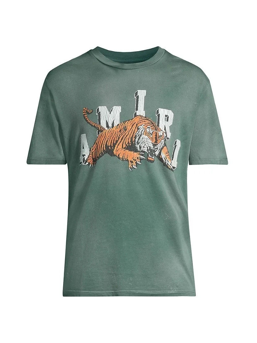 Collegiate Tiger Crewneck T-Shirt