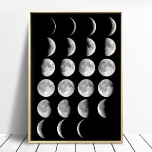 moon phases wall art