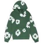 Demin-Tears-Cotton-Wreath-Hoodie-Green