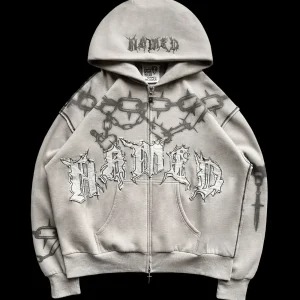 CHAINS-ZIP-HOODIE-BONE