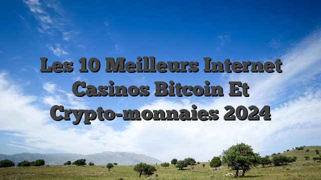 Les 10 Meilleurs Internet Casinos Bitcoin Et Crypto-monnaies 2024