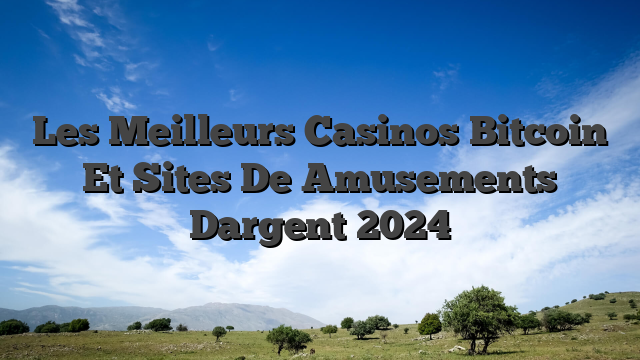 Les Meilleurs Casinos Bitcoin Et Sites De Amusements Dargent 2024