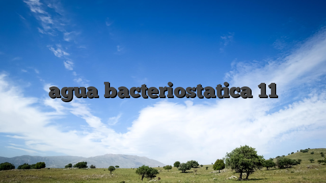 agua bacteriostatica 11