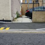 What surface options are available with a dropped kerb?