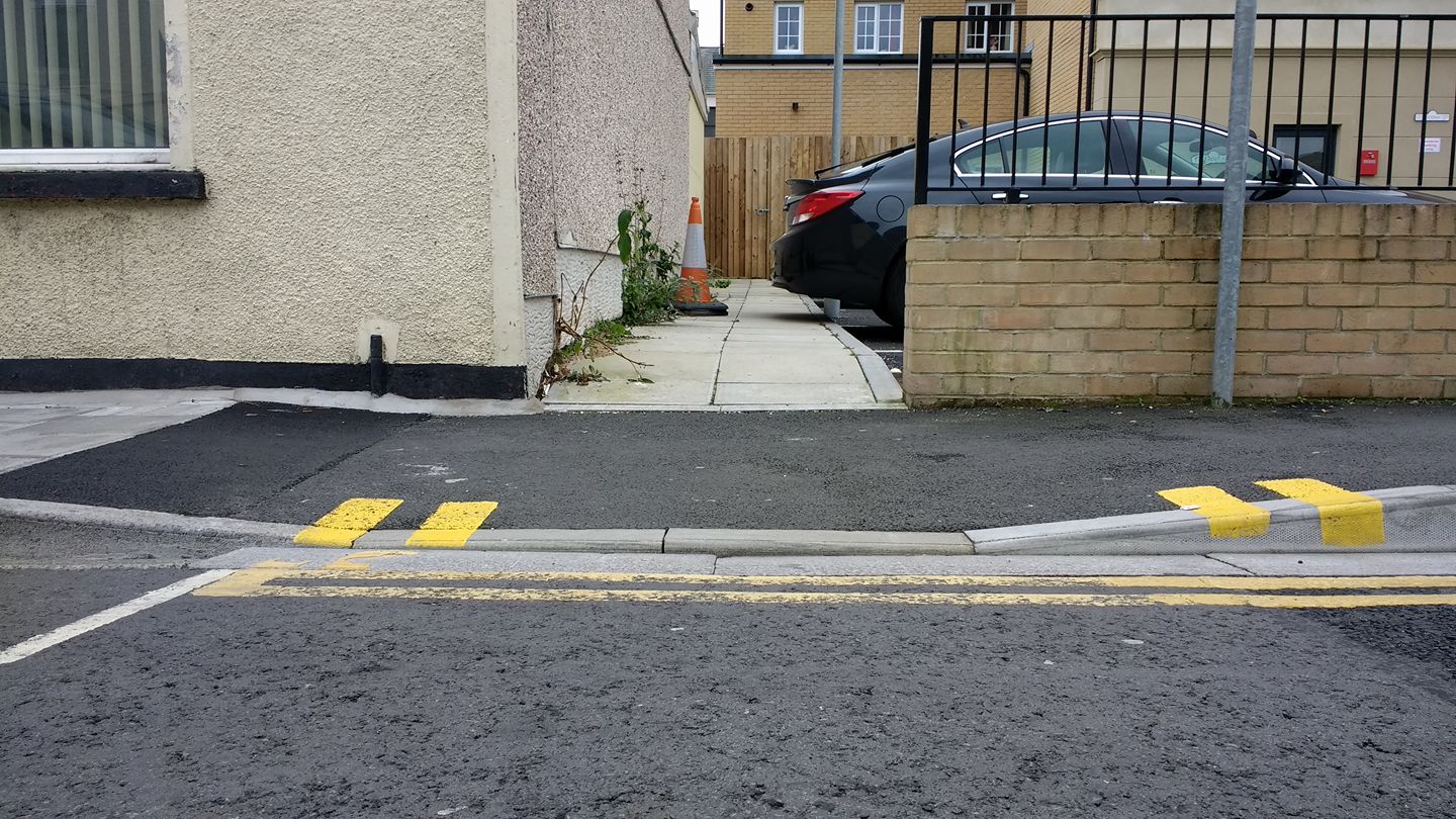 What surface options are available with a dropped kerb?
