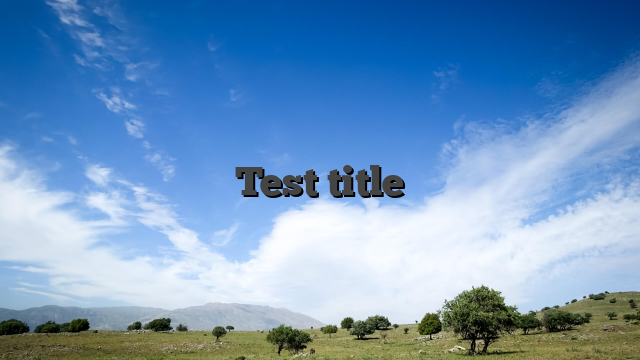 Test title