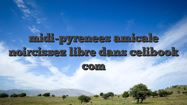 midi-pyrenees amicale noircissez libre dans celibook com