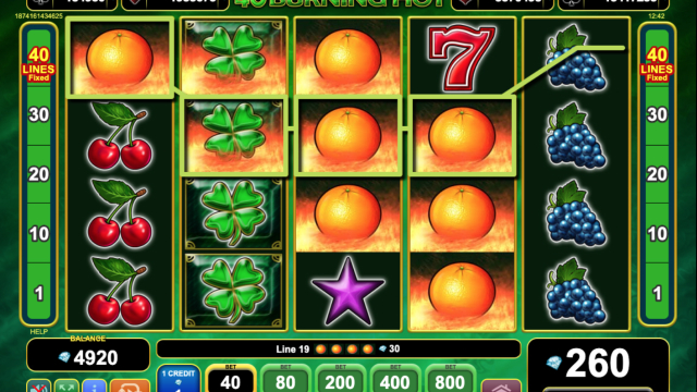 Sloturi online Burning Hot Meci când fructe frecvent să pe EGT