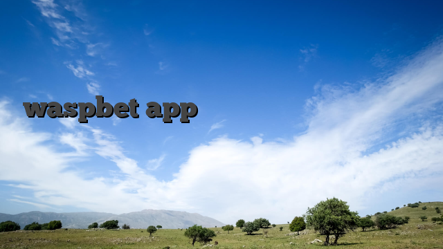 waspbet app ที่นี่มีครบ แตกจริง จ่ายจริง ระบบโคตรลื่นไม่มีสะดุด