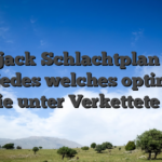 Blackjack Schlachtplan Tipps für jedes welches optimale Partie unter Verkettete liste