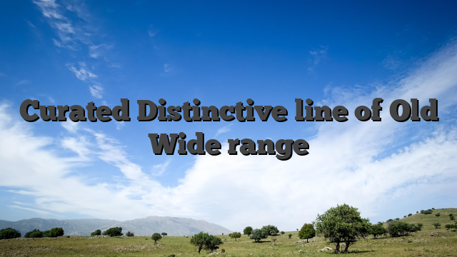 Curated Distinctive line of Old Wide range