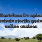 Kosteloos fre spins buitenshuis stortin gedurende online casinos
