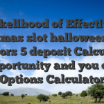 Likelihood of Effective christmas slot halloween time reactors 5 deposit Calculator Opportunity and you can Options Calculator