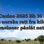 Nye Casino 2025 Bh 10 beste nye norske rett fra kilden casinoer påslåt nett