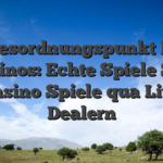 Tagesordnungspunkt Live Casinos: Echte Spiele Slot Casino Spiele qua Live Dealern