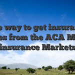 The way to get insurance policies from the ACA Medical insurance Markets