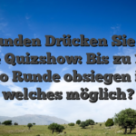 Verbunden Drücken Sie diese Seite Quizshow: Bis zu 1 000 pro Runde obsiegen ist welches möglich?