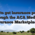 Ways to get insurance policies through the ACA Medical insurance Marketplaces