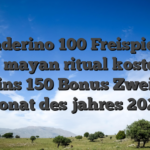 Wunderino 100 Freispiele + 400% mayan ritual kostenlose Spins 150 Bonus Zweiter monat des jahres 2026