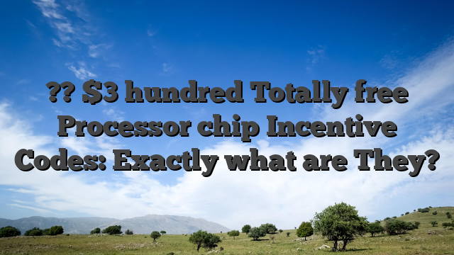 ?? $3 hundred Totally free Processor chip Incentive Codes: Exactly what are They?