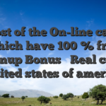 ? Most of the On-line casino which have 100 % free Signup Bonus � Real cash United states of america