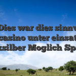 1?? Dies war dies sinnvolle Spielcasino unter einsatz von Quecksilber Moglich Spielen?