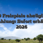 100 Freispiele abzüglich Einzahlung: Sofort erhältlich 2026