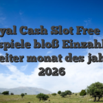20 Royal Cash Slot Free Spins Freispiele bloß Einzahlung Zweiter monat des jahres 2026