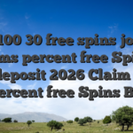 50 100 30 free spins joker gems percent free Spins No-deposit 2026 Claim Your 100 percent free Spins Bonus!