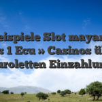 50 Freispiele Slot mayana für jedes 1 Ecu » Casinos über 1 Euroletten Einzahlung