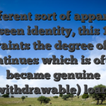 A different sort of apparently seen identity, this 1 constraints the degree of extra continues which is often became genuine (withdrawable) loans