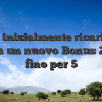 A la inizialmente ricarica e cavita un nuovo Bonus 200% fino per 5