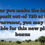 After you make the basic deposit out-of ?20 at the Grosvenor, you may be eligible for this new player bonus