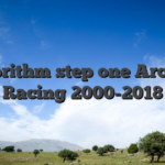 Algorithm step one Archive Racing 2000-2018