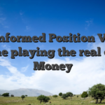 An informed Position Video game playing the real deal Money