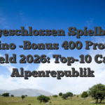 Angeschlossen Spielbank Casino -Bonus 400 Prozent Echtgeld 2026: Top-10 Casinos Alpenrepublik