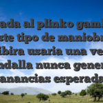 Aplicada al plinko gambling, este tipo de maniobra inscribira usaria una vez que la rondalla nunca genera las ganancias esperadas