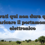 Arrivati qui non dura quale ricaricare il portamonete elettronico
