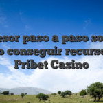 Asesor paso a paso sobre como conseguir recursos de Pribet Casino