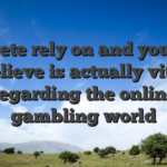 Athlete rely on and you can believe is actually vital regarding the online gambling world