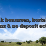 Bank bonussen, kosteloos spins & no deposit acties