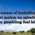 Being aware of including facts is what makes an excellent on line gambling feel high