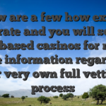 Below are a few how exactly we rate and you will score web based casinos for much more information regarding our very own full vetting process