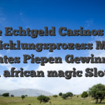 Beste Echtgeld Casinos 2026 Entwicklungsprozess Mobile Echtes Piepen Gewinnen Costa african magic Slot Rica