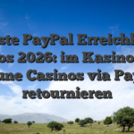 Beste PayPal Erreichbar Casinos 2026: im Kasino diego fortune Casinos via PayPal retournieren