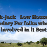 Black-jack � Low Household Boundary For folks who Get involved in it Best
