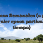 Bonos Semanales (o por cualquier epoca particular de tiempo)